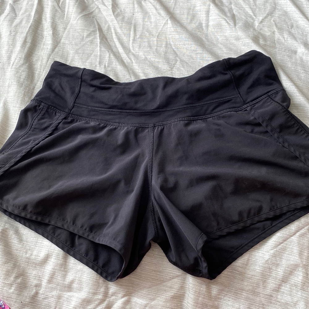 Size 4 Black Lululemon shorts